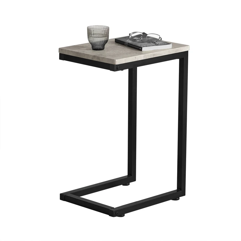 SoBuy FBT44-HG Mesa Auxiliar para Sofá Gris