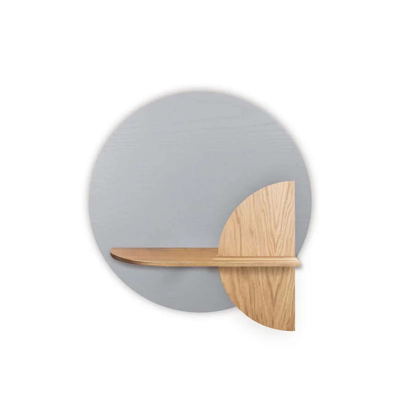 Alba Floating Wall Shelf · Grey Circle