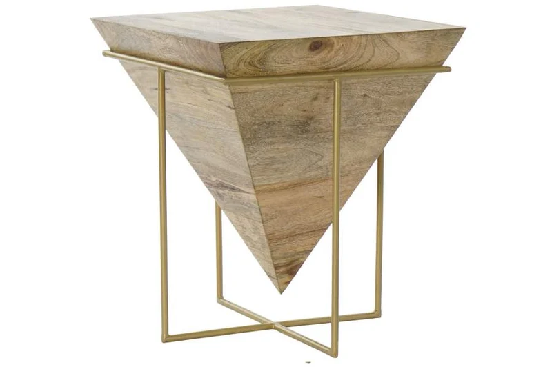 MESITA AUXILIAR MANGO METAL 40X40X45 NATURAL