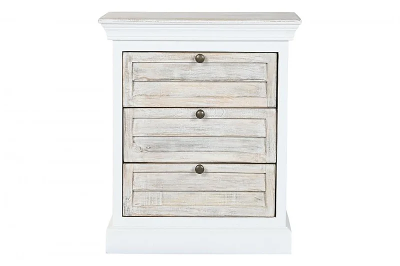 MESITA DE NOCHE MANGO 55X35X65 BLANCO