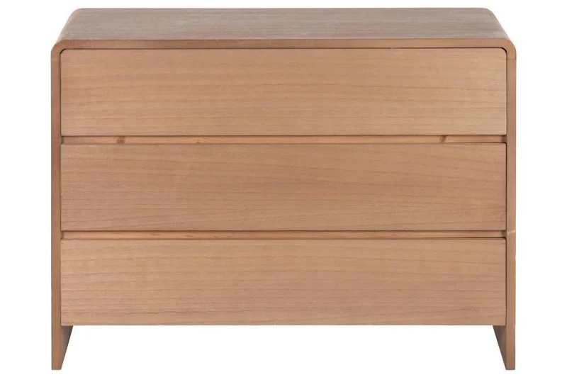 COMODA PAULOWNIA OLMO 100X40X74 3 CAJONES NATURAL