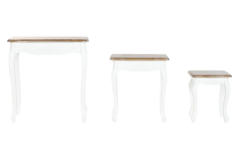 MESITA AUXILIAR SET 3 ABETO 60X40X61 NATURAL