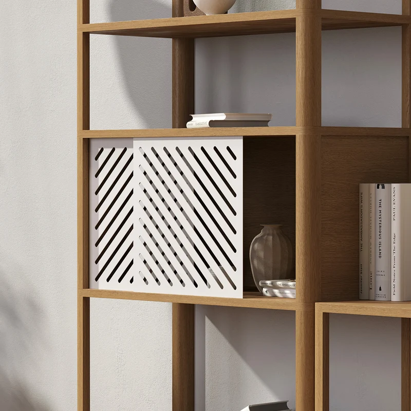 Cloe Tall Oak Bookshelf