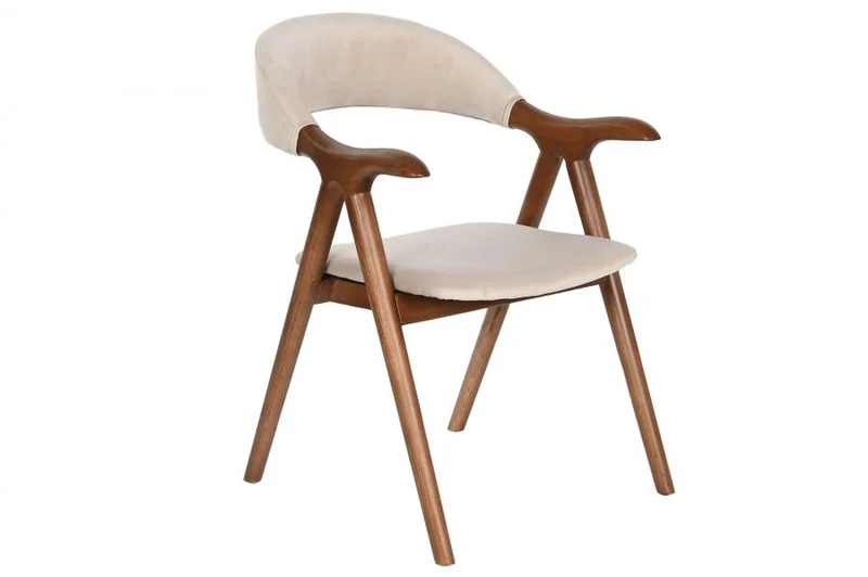 SILLA OLMO POLIESTER 56X54X81 MARRON OSCURO
