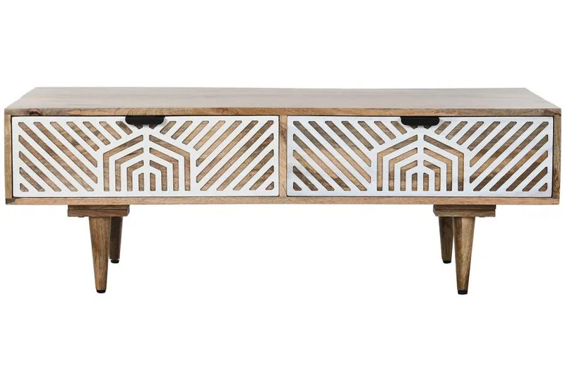MESA CENTRO MANGO 115X60X40 BLANCO