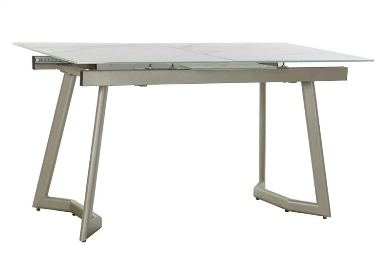 MESA COMEDOR CRISTAL 140X80X76 180 EXTENSIBLE