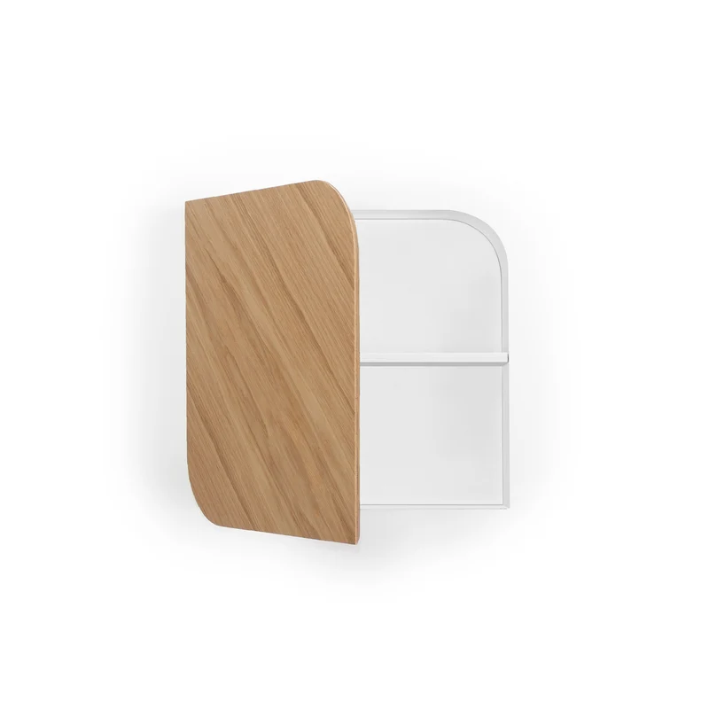 Cielo Wall Cabinet · Oak & White