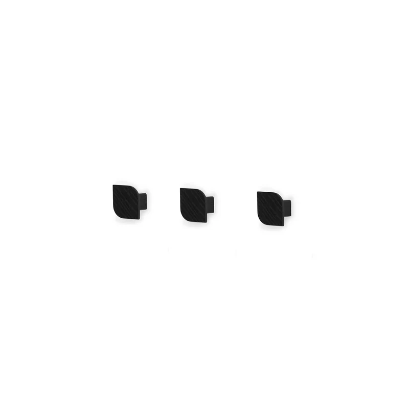 Cielo Set of Three Wall Hook · Small Black