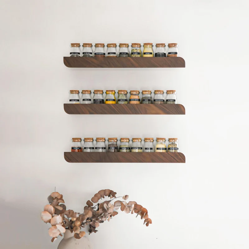 Cielo Wall Shelf · Small Walnut