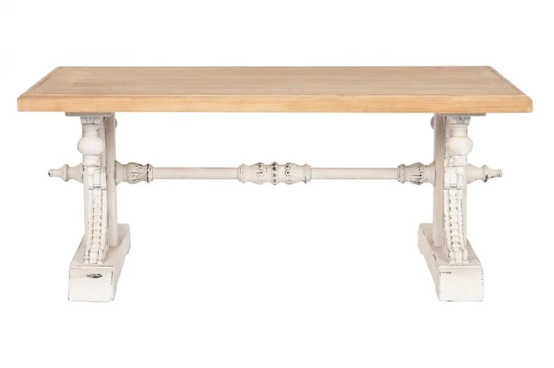 MESA CENTRO ABETO MDF 110X65X46 DECAPE BLANCO