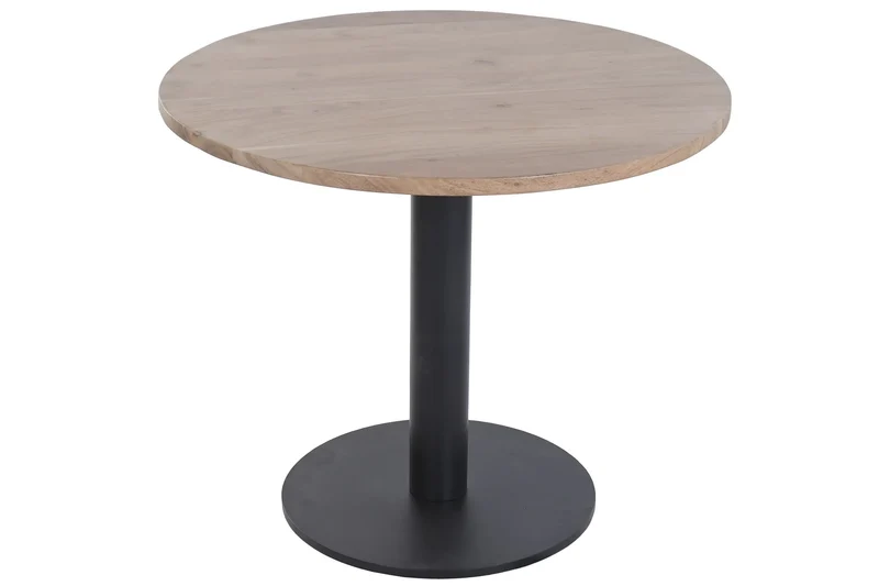 MESA REDONDA COMEDOR ACACIA METAL 90X90X76