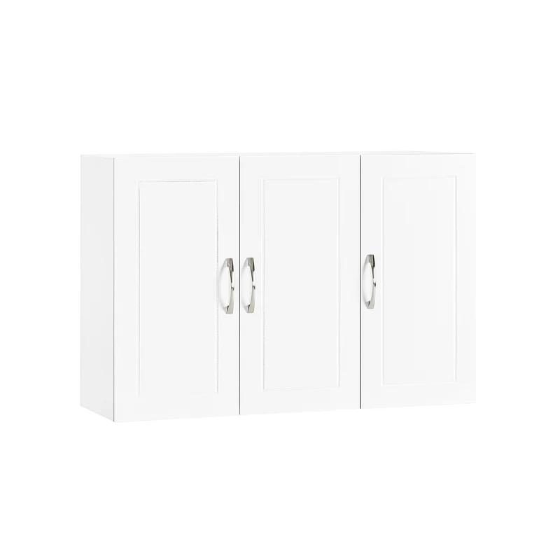 SoBuy FRG231-L-W Armario Suspendido con 3 Puertas Blanco