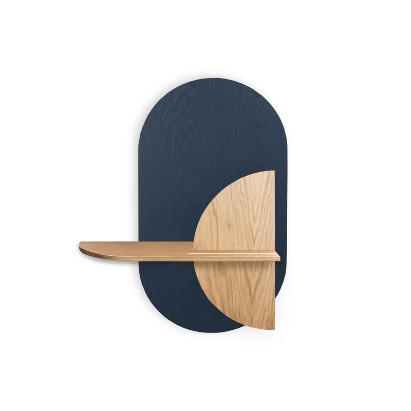 Alba Floating Wall Shelf · Blue Oval