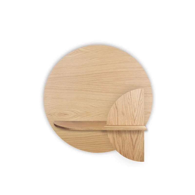 Alba Floating Wall Shelf · Oak Circle