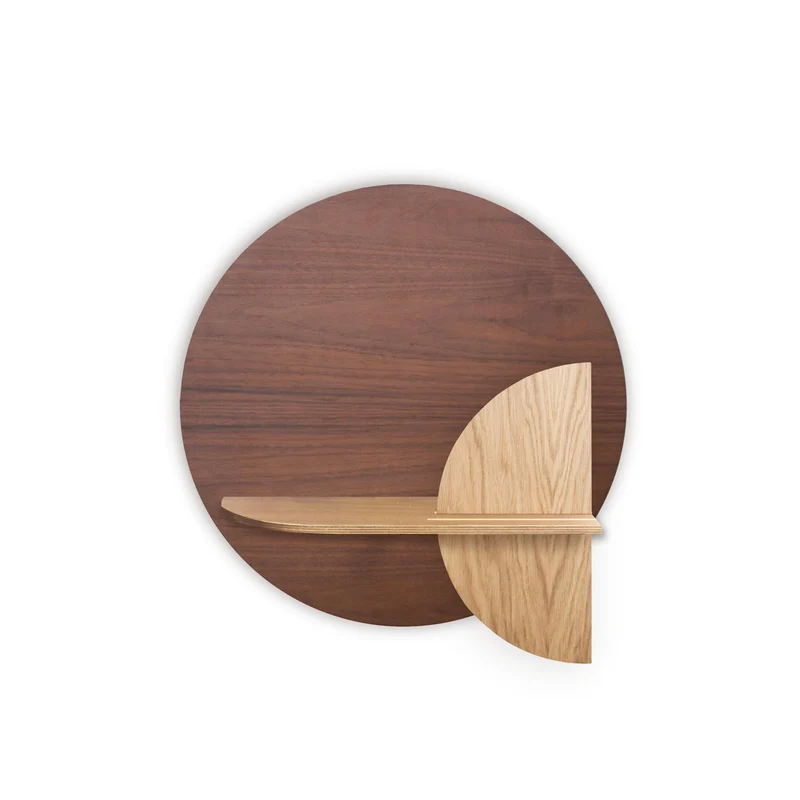 Alba Floating Wall Shelf · Walnut Circle