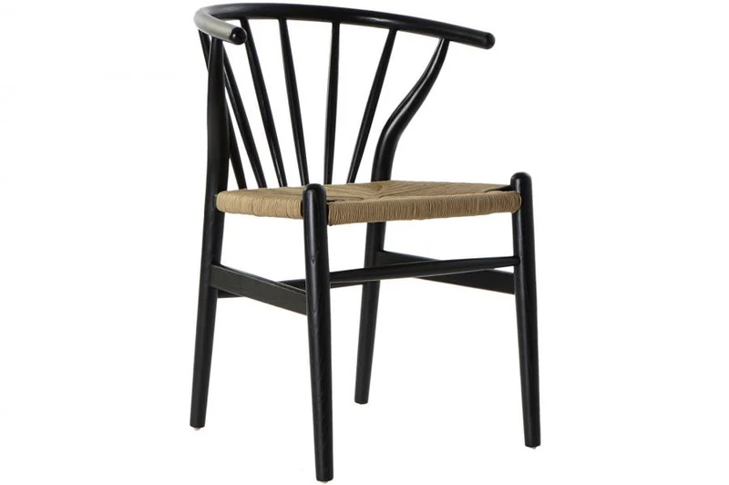 SILLA OLMO RATAN 57X47X80 NEGRO