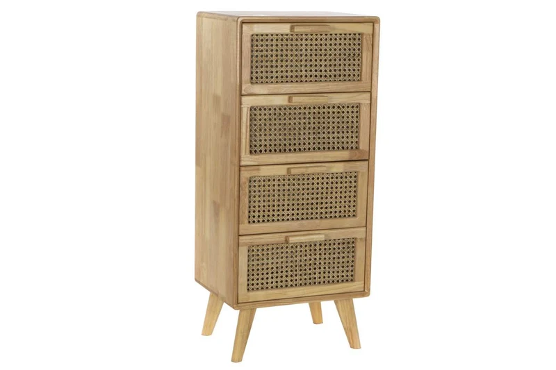 CAJONERA CAUCHO RATAN 40X30X90 REJILLA NATURAL