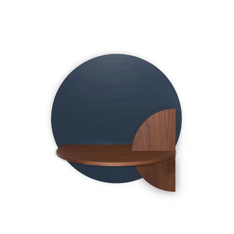 Alba Floating Bedside Table DUO · Blue Circle