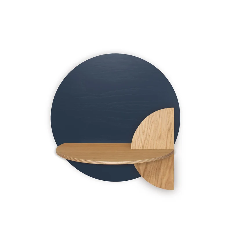 Alba Floating Bedside Table DUO · Blue Circle