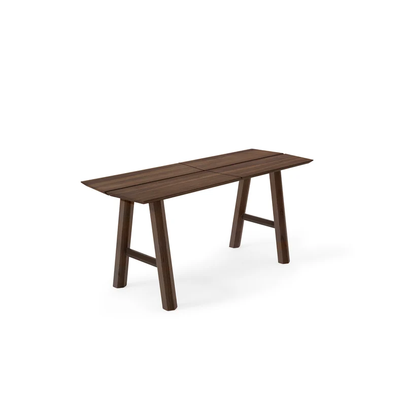 Savia Bench · Dark wood & black details