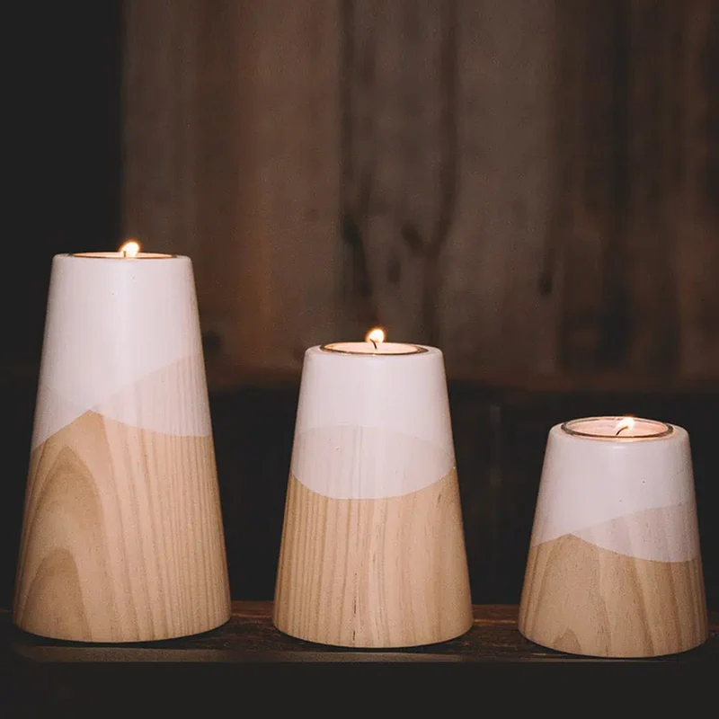 Etna Mini set of three Candle Holders · White