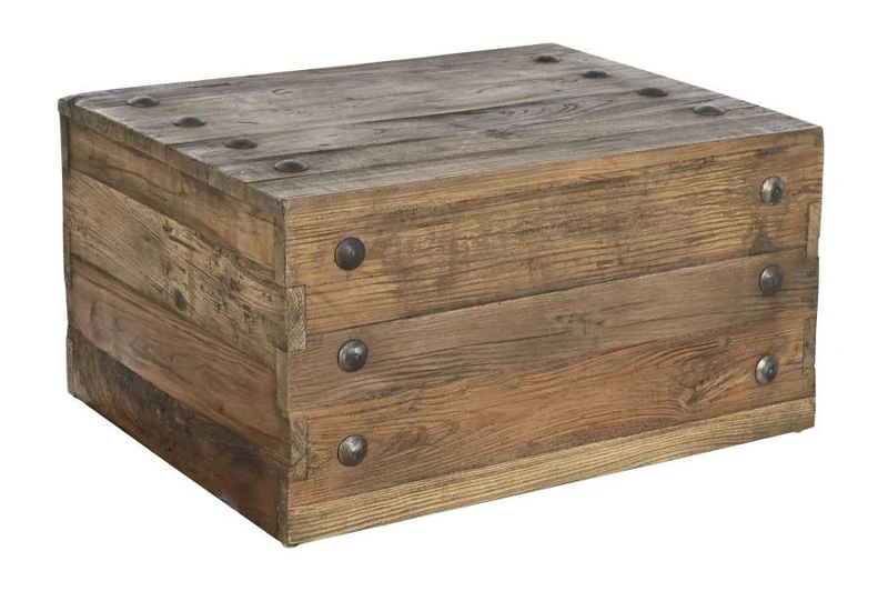 MESA CENTRO MADERA RECICLADA PINO 78X59X41