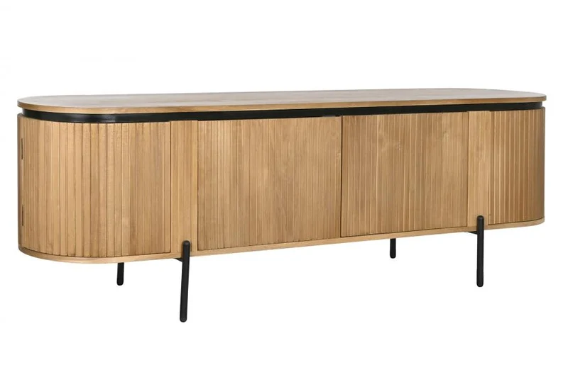 MUEBLE TV PAULOWNIA METAL 180X40X55 NATURAL