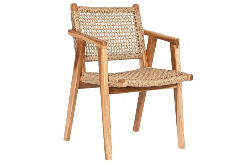SILLA TECA RATAN SINTETICO 55X60X85 NATURAL