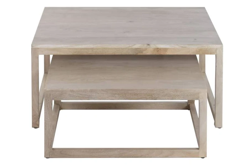 MESA CENTRO SET 2 MANGO 90X90X41