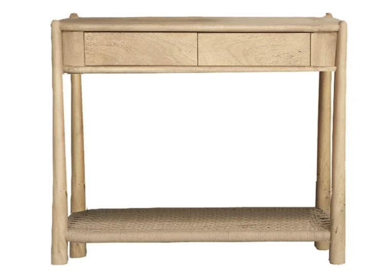 CONSOLA ACACIA CUERDA 135X40X80