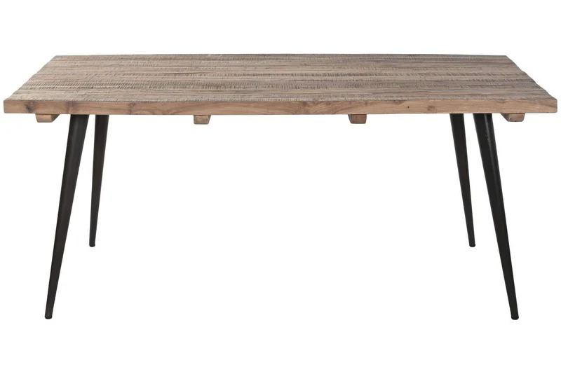 MESA COMEDOR MADERA RECICLADA HIERRO 180X90X76