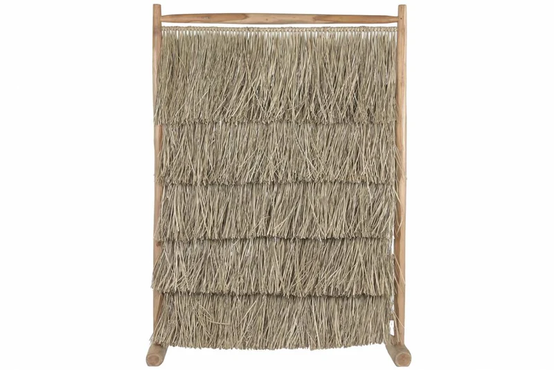 BIOMBO TECA FIBRAS NATURALES 130X30X180