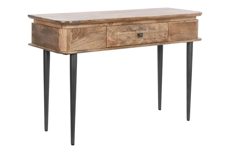 CONSOLA MANGO METAL 116X40X77 NATURAL