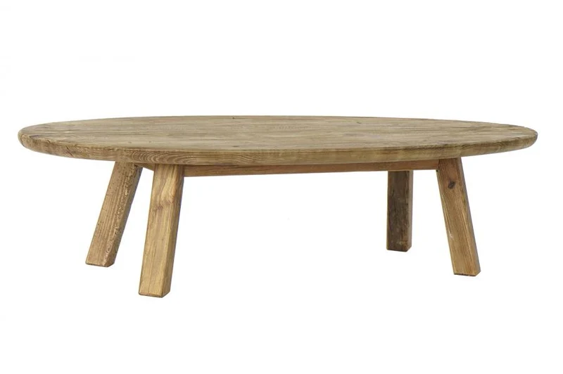 MESA CENTRO MADERA RECICLADA 140X60X35 NATURAL