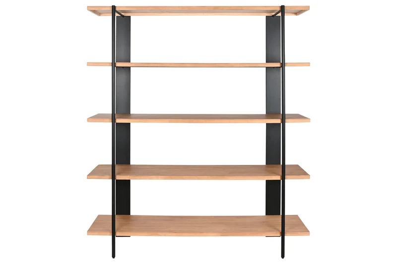 ESTANTERIA METAL ABETO 160X42,5X190 NEGRO