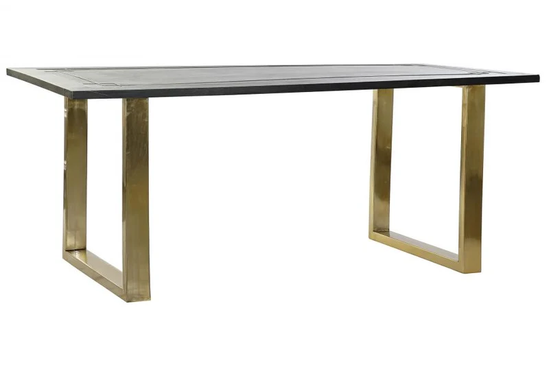 MESA COMEDOR MANGO METAL 180X89X75 NEGRO