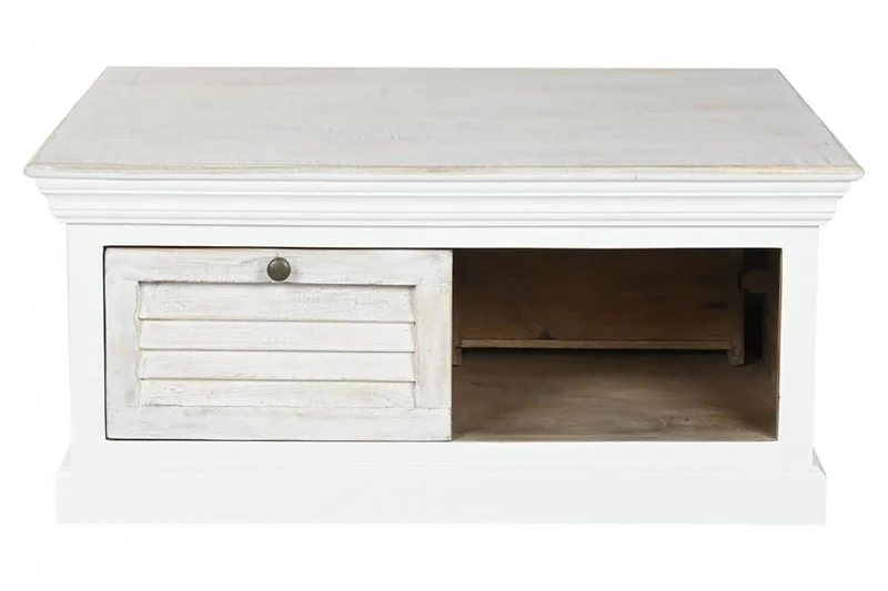 MESA CENTRO MANGO 90X90X40 BLANCO