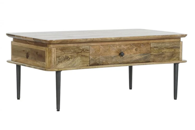 MESA CENTRO MANGO METAL 116X60X46 NATURAL