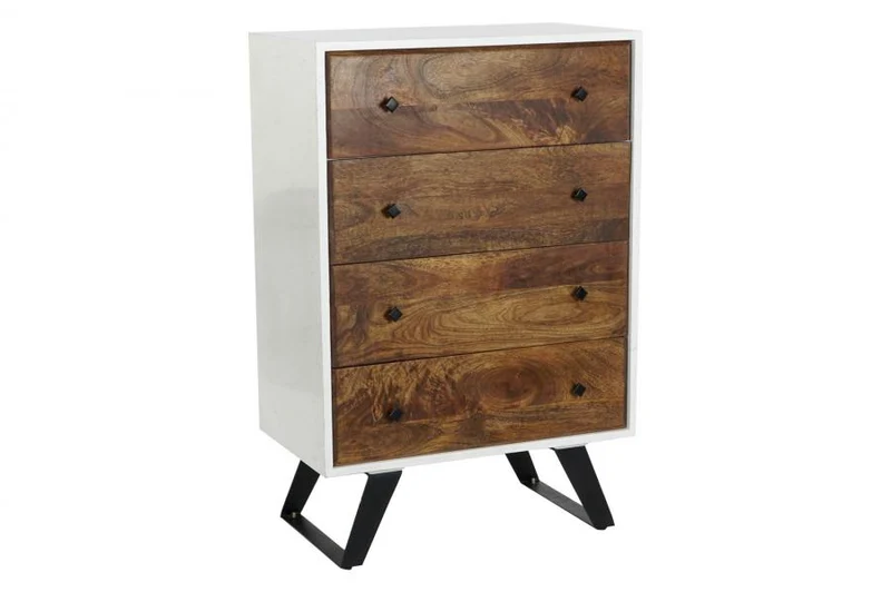 CAJONERA MANGO METAL 70X40X105 BLANCO