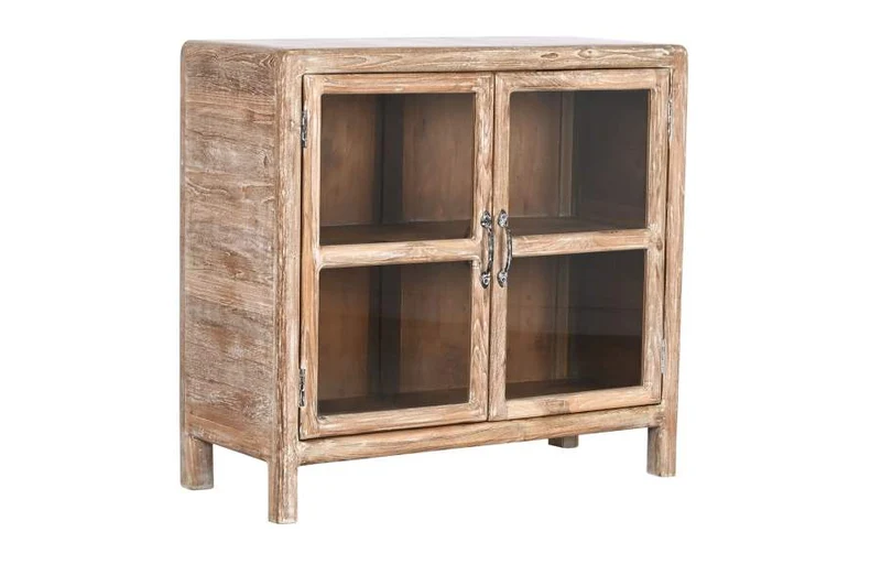 APARADOR TECA RECICLADA CRISTAL 90X38X85 NATURAL