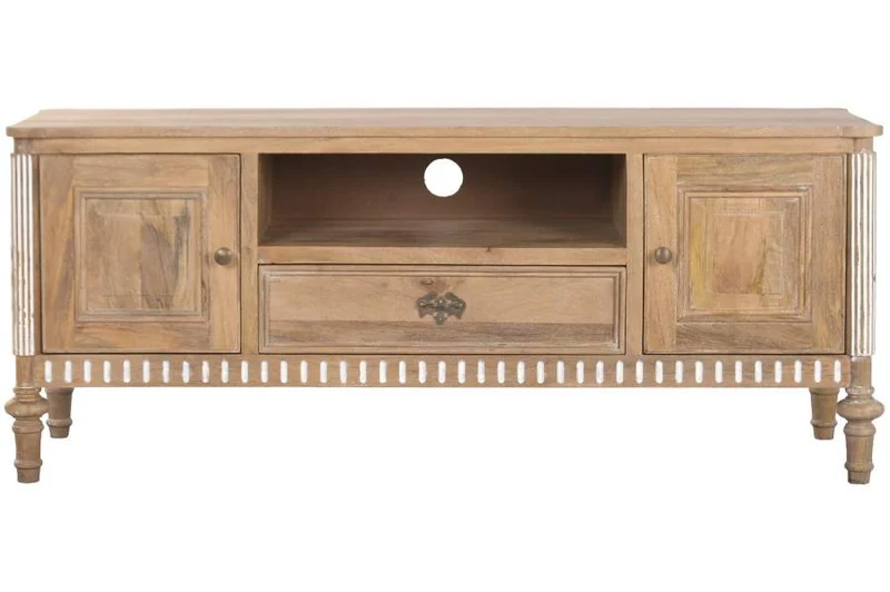 MUEBLE TV MANGO 133X42X55 MARRON