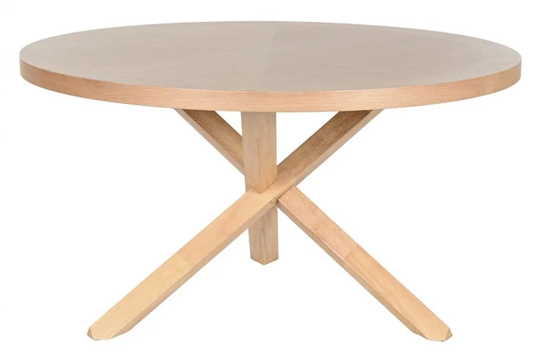 MESA MADERA CAUCHO 137X137X75 NATURAL