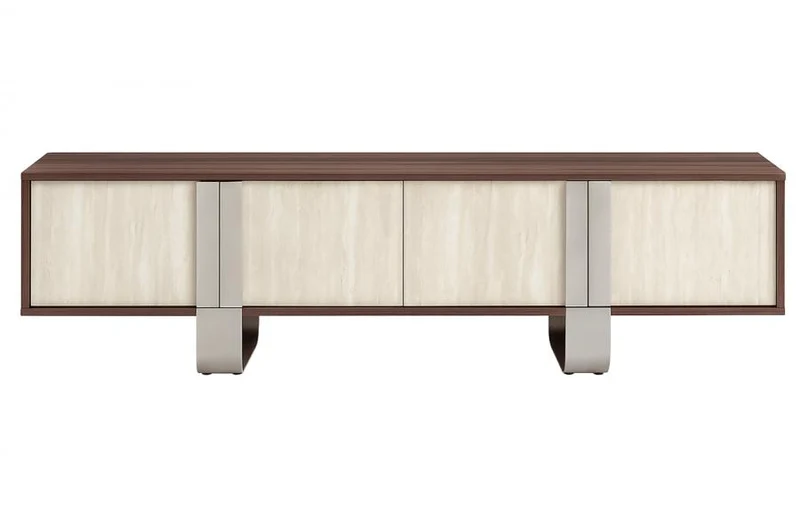 MUEBLE TV MDF METAL 180X40X43,5 SIMIL MARMOL