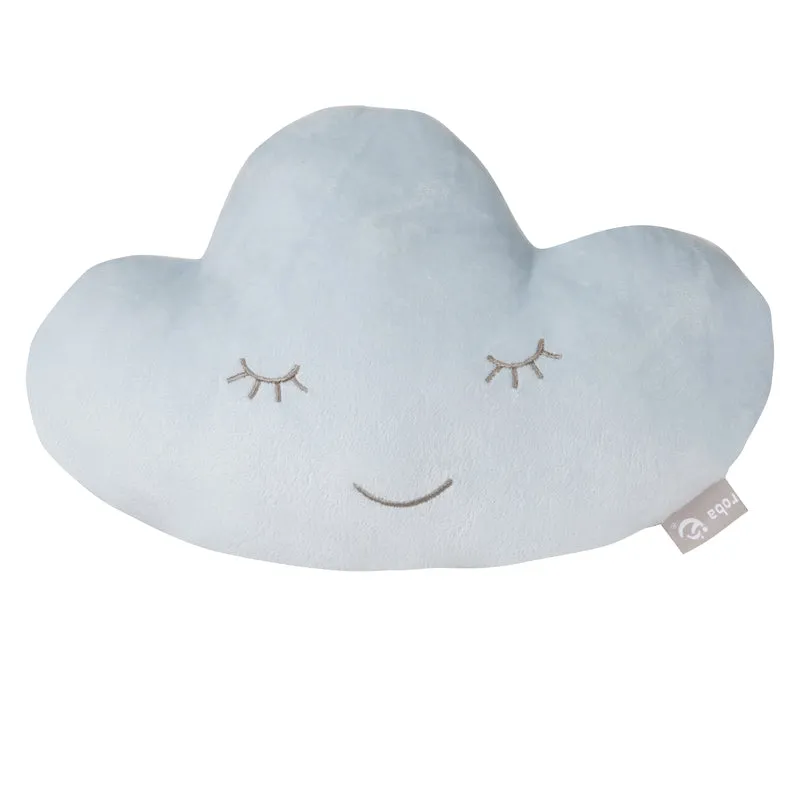 Kuschelkissen Wolke 'roba Style', Hellblau/Sky, flauschiges Dekokissen für Baby- & Kinderzimmer