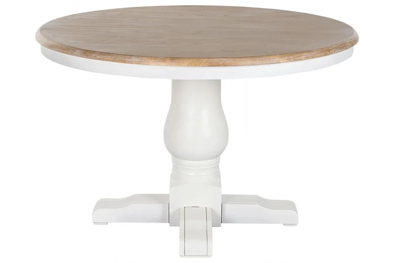 MESA REDONDA COMEDOR OLMO 120X120X76 BLANCO