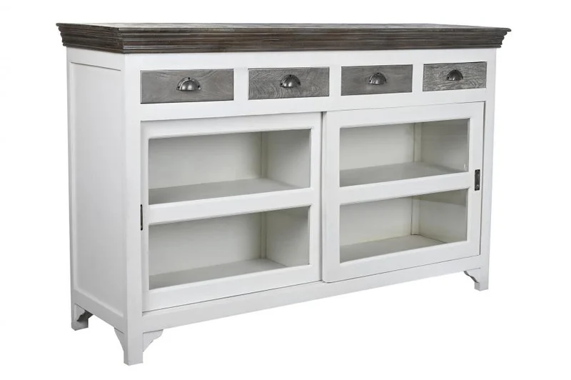 BUFFET MANGO CRISTAL 165X45,7X105,4 GRIS