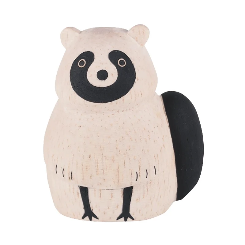 Mapache Animal de Madera Pole Pole