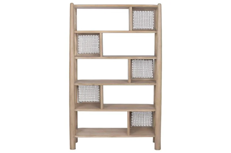 ESTANTERIA ACACIA CUERDA 105X40X175