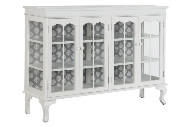 BUFFET ABETO CRISTAL 142,5X40,5X101,5 BLANCO