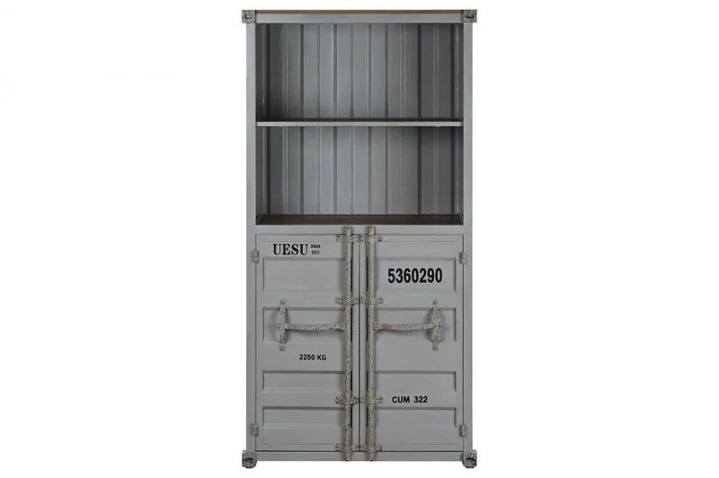 ESTANTERIA METAL MDF 87X44X168,5 CONTAINER GRIS